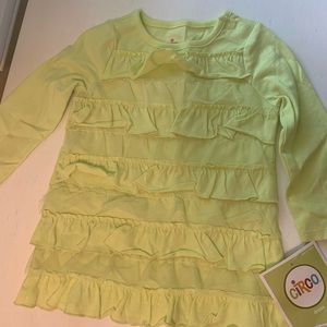 CIRCO Bright Yellow Ruffled Baby Dress 9M NWT
